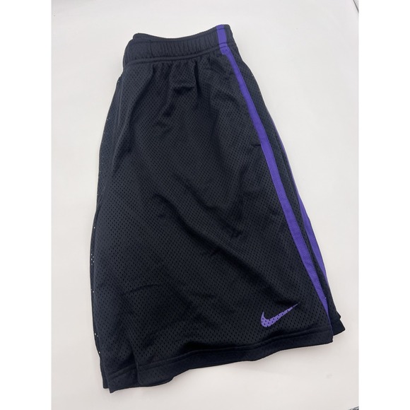 TCU‎ Horned Frogs Nike Dri-Fit Athletic Shorts Men's Large Black/Purple Mesh - Picture 1 of 16